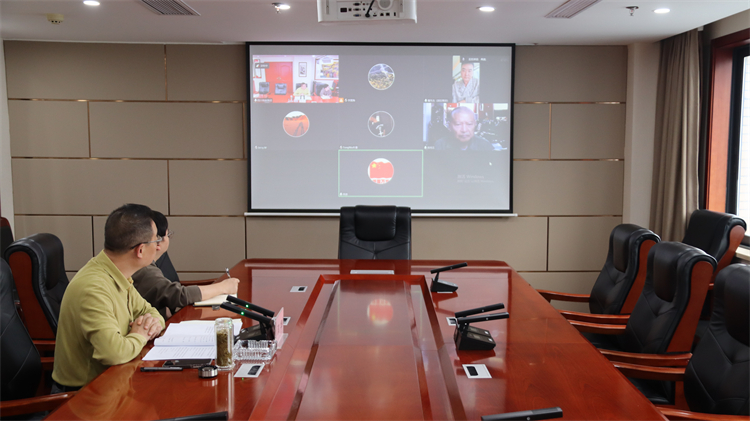 集團(tuán)公司出席與上海向陽(yáng)公益基金會(huì)、 供銷總社青島公司、國(guó)科凱信集團(tuán)交流合作視頻會(huì)